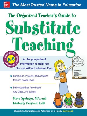 cover image of The Organized Teacher's Guide to Substitute Teaching with CD-ROM